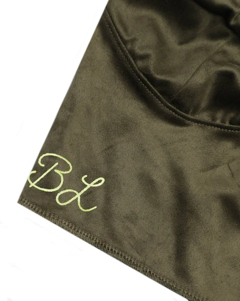 BOYS LIE Olive Suede Bustier Tank 9 BOYS LIE Olive Suede Bustier Tank - Image 9