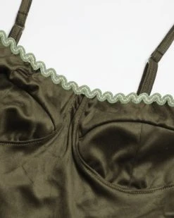 BOYS LIE Olive Suede Bustier Tank 16 BOYS LIE Olive Suede Bustier Tank -boy‘s lie Sales Store 407A4050rxsr 480x