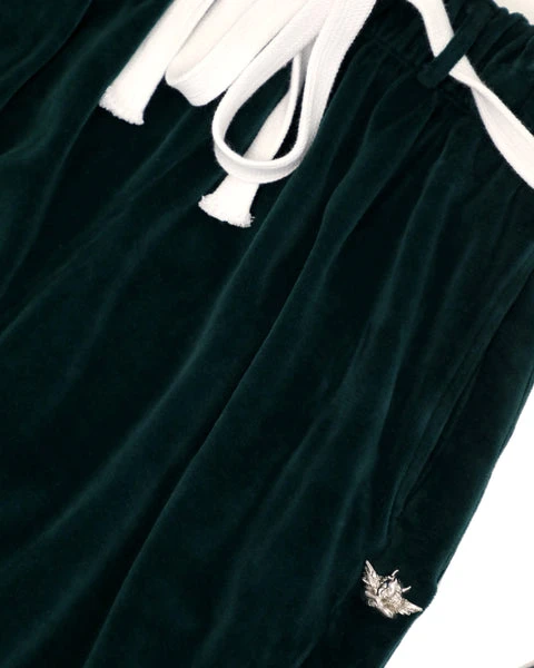 Green Oh Snap Velour Pants BOYS LIE Green Oh Snap Velour Pants -boy‘s lie Sales Store