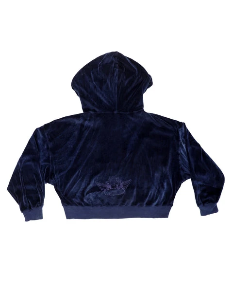 Velour Hoodie Crop BOYS LIE Velour Hoodie Crop -boy‘s lie Sales Store