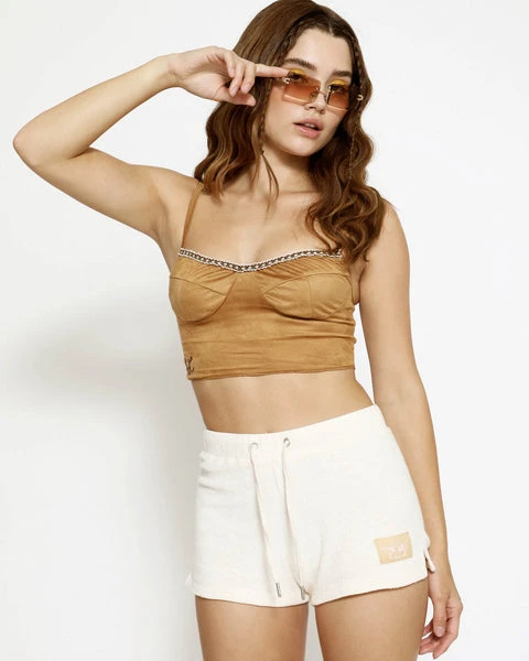 Autumn Suede Bustier Tank BOYS LIE Autumn Suede Bustier Tank -boy‘s lie Sales Store