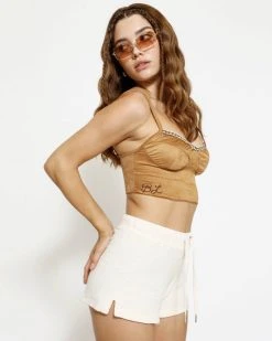 BOYS LIE Autumn Suede Bustier Tank