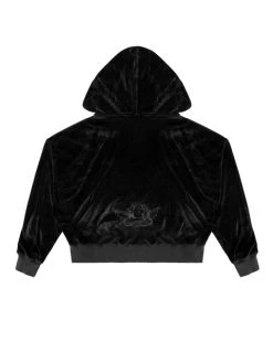 BOYS LIE Black Velour Cropped Hoodie -boy‘s lie Sales Store 4O7A1780rxsccopy 480x