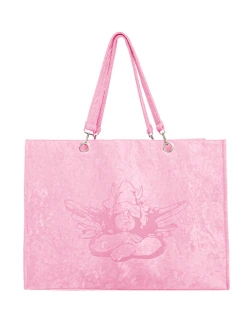 BOYS LIE Bubble Gum Terry Cloth Tote