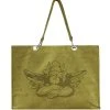 BOYS LIE Olive Velour Tote
