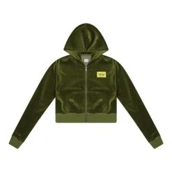 BOYS LIE Olive Velour Zip-Up Hoodie -boy‘s lie Sales Store 4O7A8514 r2copy 480x