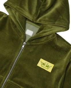 BOYS LIE Olive Velour Zip-Up Hoodie -boy‘s lie Sales Store 4O7A8515r2copy 480x
