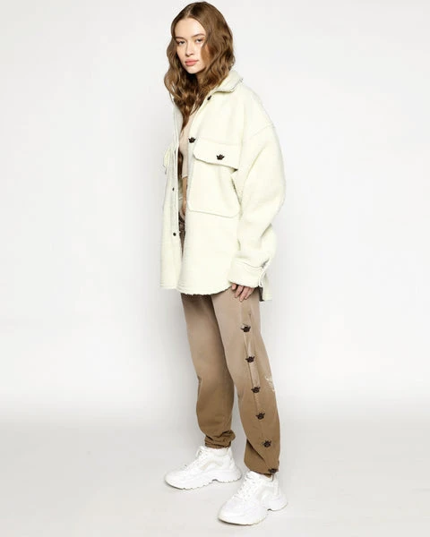 BOYS LIE Wrapped In Your Lies Sherpa Button Jacket 4 BOYS LIE Wrapped In Your Lies Sherpa Button Jacket - Image 4