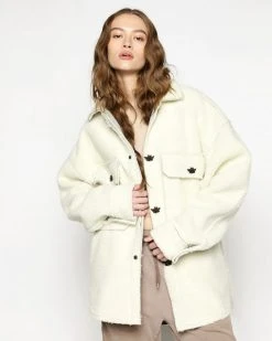 BOYS LIE Wrapped In Your Lies Sherpa Button Jacket