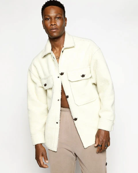 BOYS LIE Wrapped In Your Lies Sherpa Button Jacket 9 BOYS LIE Wrapped In Your Lies Sherpa Button Jacket - Image 9