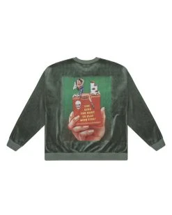 BOYS LIE Twin Flame Velour Crewneck -boy‘s lie Sales Store 4O7A8867 rcbcopy 480x