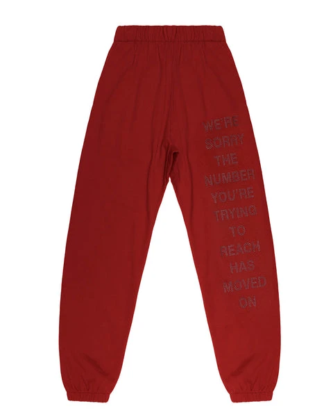 BOYS LIE Red 1-800 Remix Sweatpants 7 BOYS LIE Red 1-800 Remix Sweatpants - Image 7