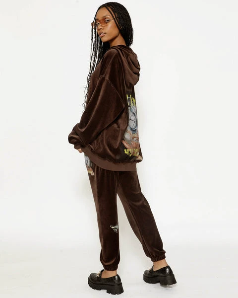 Time Will Tell Velour Sweatpants BOYS LIE Time Will Tell Velour Sweatpants -boy‘s lie Sales Store