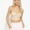 BOYS LIE Champagne Bustier Tank