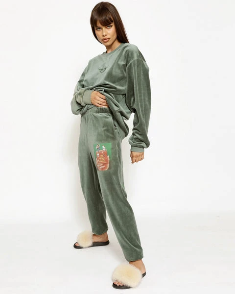 Twin Flame Velour Sweatpants BOYS LIE Twin Flame Velour Sweatpants -boy‘s lie Sales Store