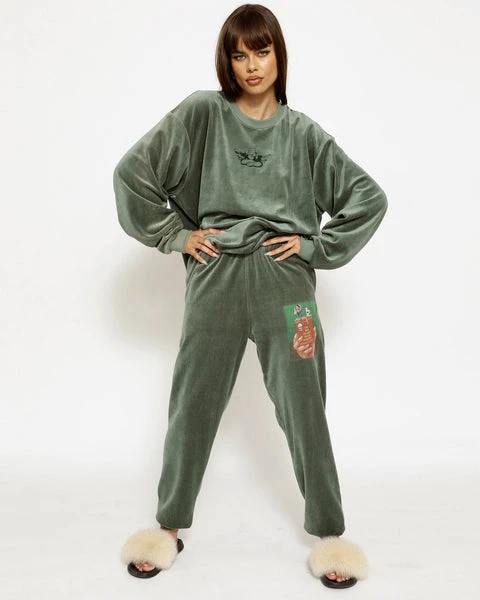 Twin Flame Velour Sweatpants BOYS LIE Twin Flame Velour Sweatpants -boy‘s lie Sales Store