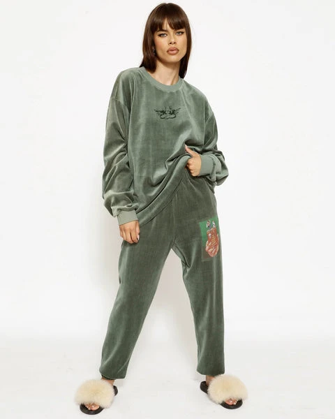 Twin Flame Velour Sweatpants BOYS LIE Twin Flame Velour Sweatpants -boy‘s lie Sales Store