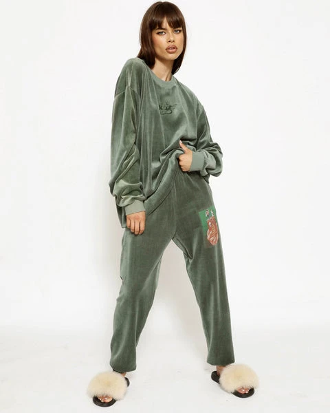 Twin Flame Velour Sweatpants BOYS LIE Twin Flame Velour Sweatpants -boy‘s lie Sales Store