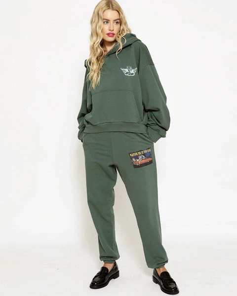 Heart Racer Green Sweatpants BOYS LIE Heart Racer Green Sweatpants -boy‘s lie Sales Store