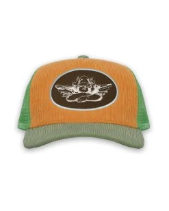 BOYS LIE Pumpkin Corduroy Trucker Hat