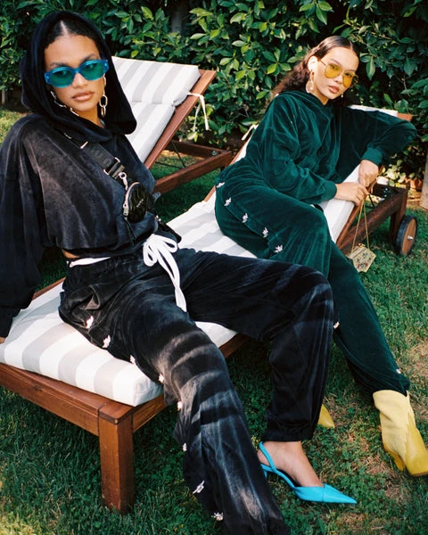 Black Oh Snap Velour Pants BOYS LIE Black Oh Snap Velour Pants -boy‘s lie Sales Store Untitled