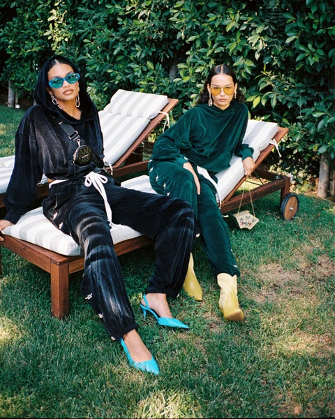 Black Oh Snap Velour Pants BOYS LIE Black Oh Snap Velour Pants -boy‘s lie Sales Store Untitled