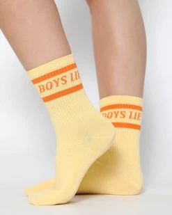 BOYS LIE Party Pack Socks - Set Of 5 -boy‘s lie Sales Store Yellow Orange2copy 480x